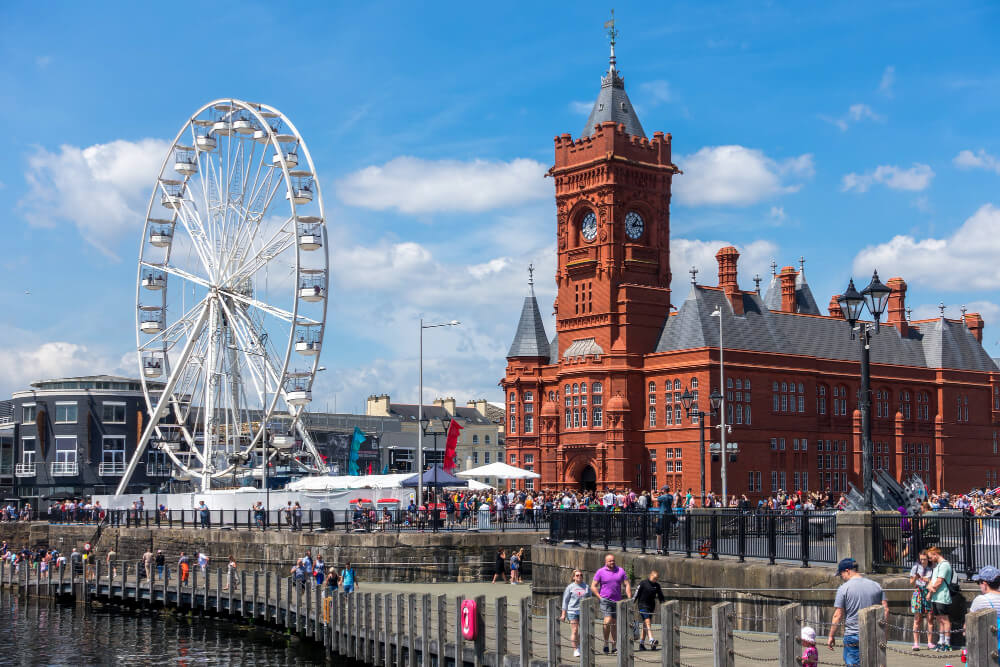 Work remotely from Cardiff, the capital of Wales in the UK
